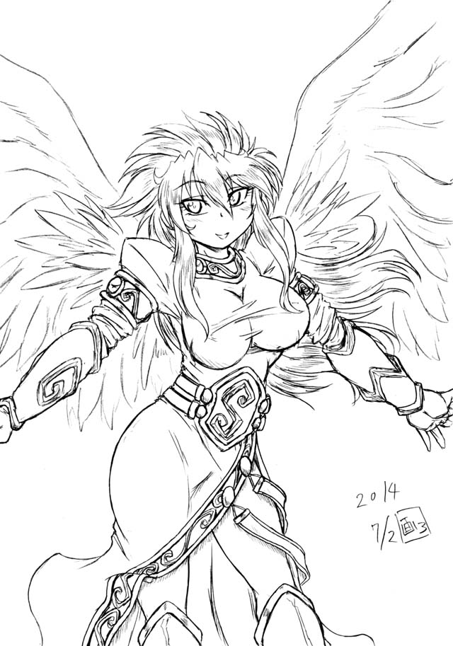 nina (breath of fire and 1 more) drawn by gamonkoubou