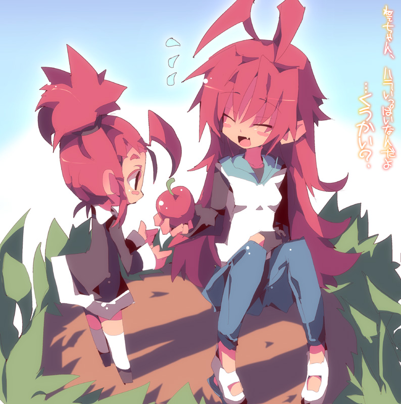 sakura kyoko and sakura momo (mahou shoujo madoka magica) drawn by dangomushi