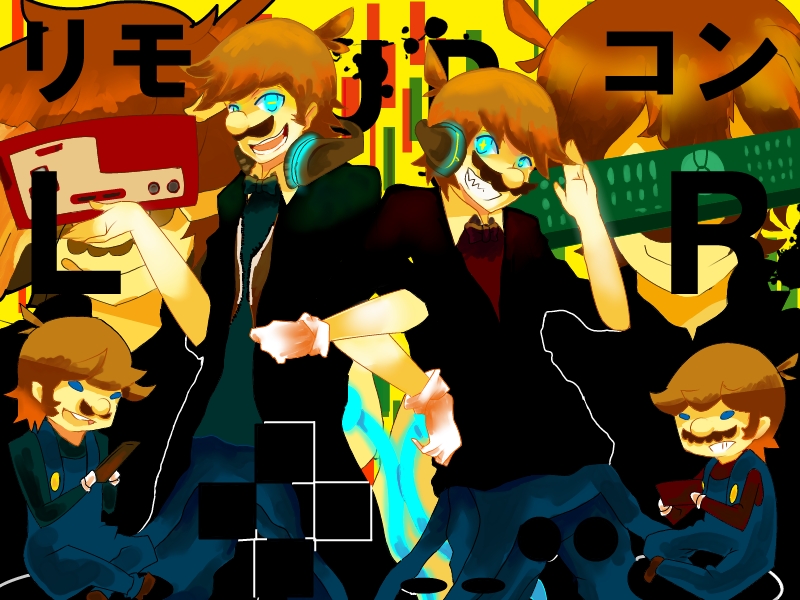 mario and luigi (mario and 1 more) drawn by 1l2n3l4m5i6m