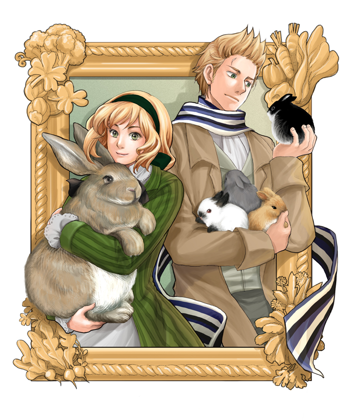 belgium and netherlands (axis powers hetalia) drawn by sherry_lai