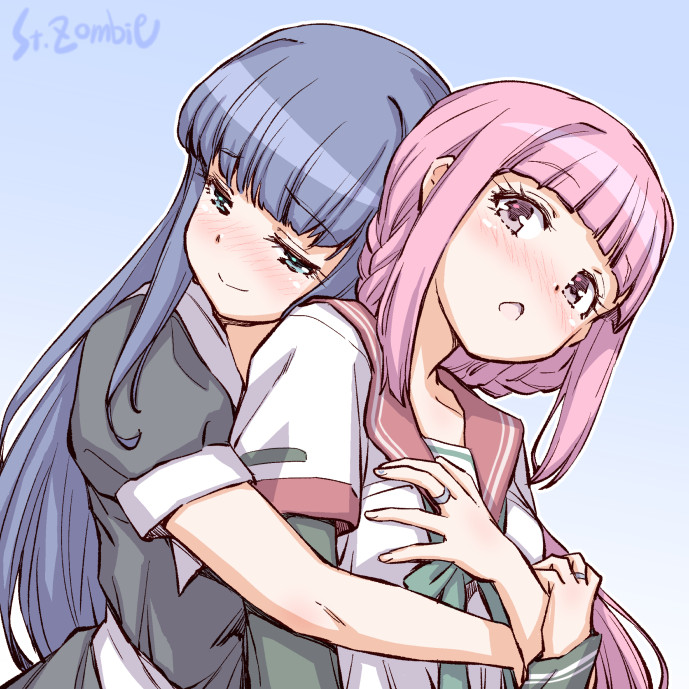 tamaki iroha and nanami yachiyo (mahou shoujo madoka magica and 1 more) drawn by studiozombie