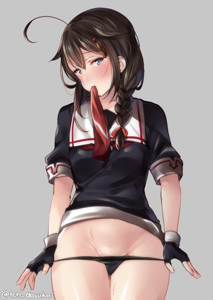 shigure and shigure kai ni (kantai collection) drawn by juurouta
