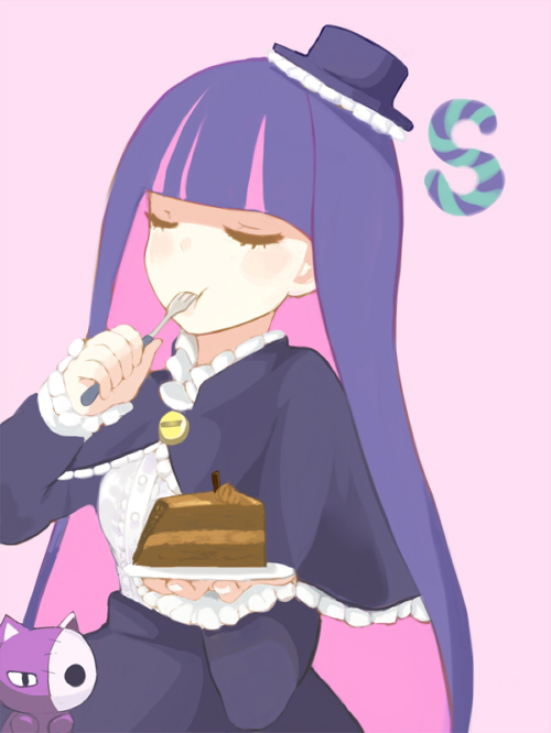 stocking and honekoneko (panty & stocking with garterbelt) drawn by amewarashi-1