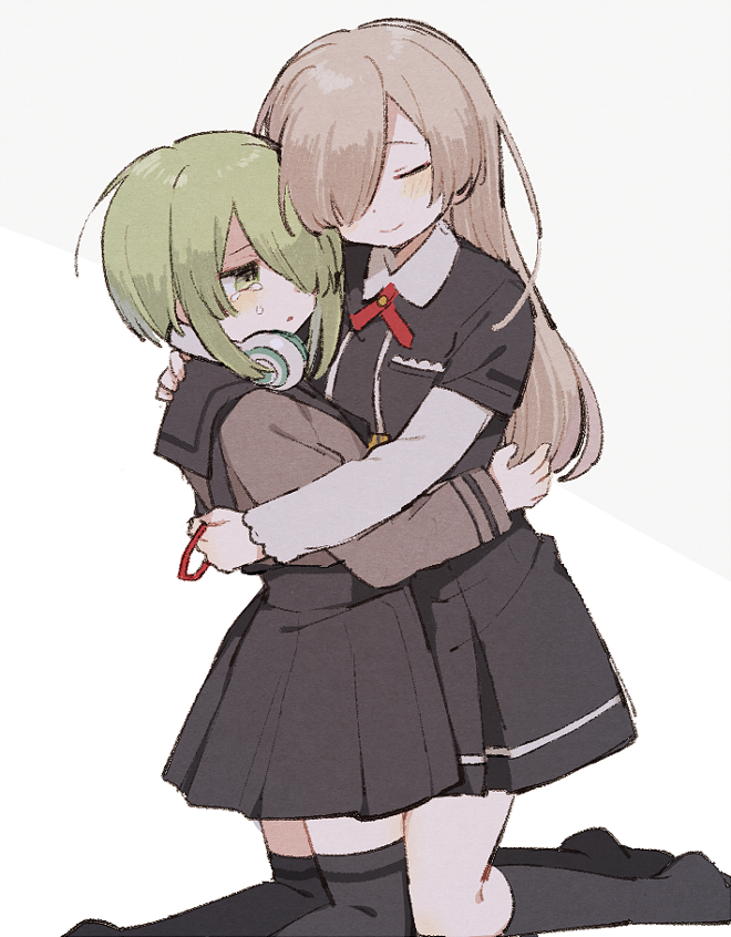 miyabi shigure and azumi hagumu (mahou shoujo madoka magica and 1 more) drawn by boyano
