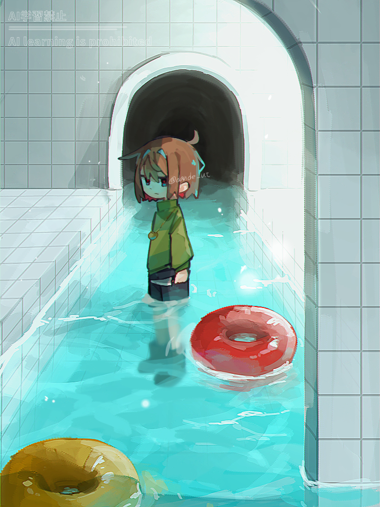 chara (undertale and 2 more) drawn by dande_lion2604