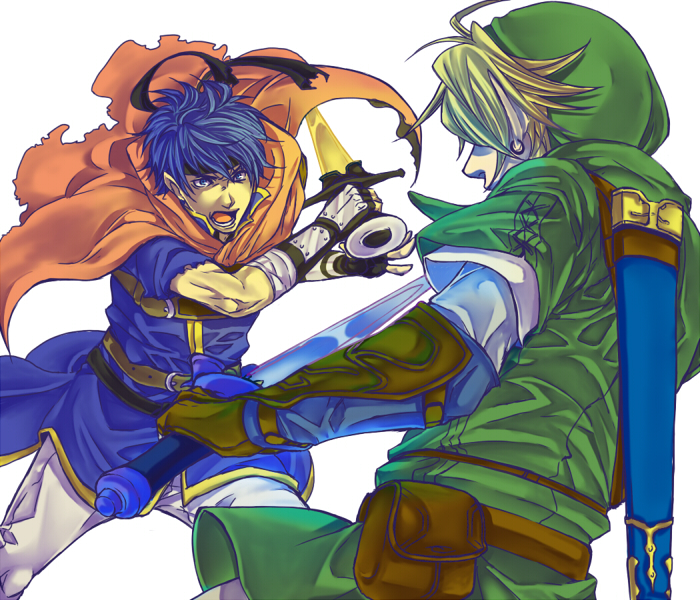 link and ike (fire emblem and 4 more) drawn by shinato