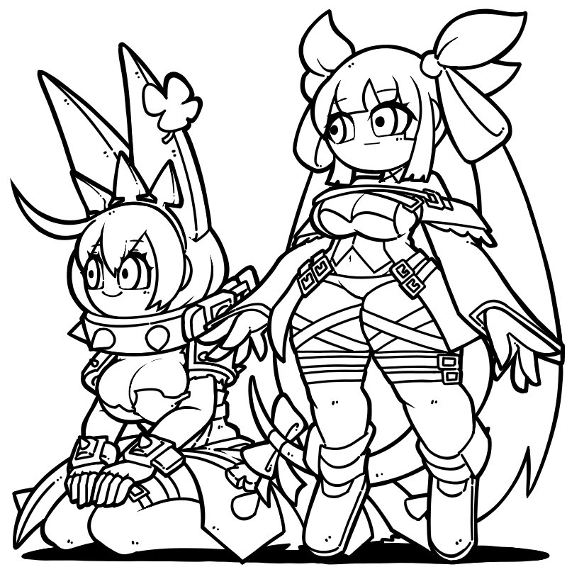 dizzy and elphelt valentine (guilty gear and 1 more) drawn by name_omoitukan2