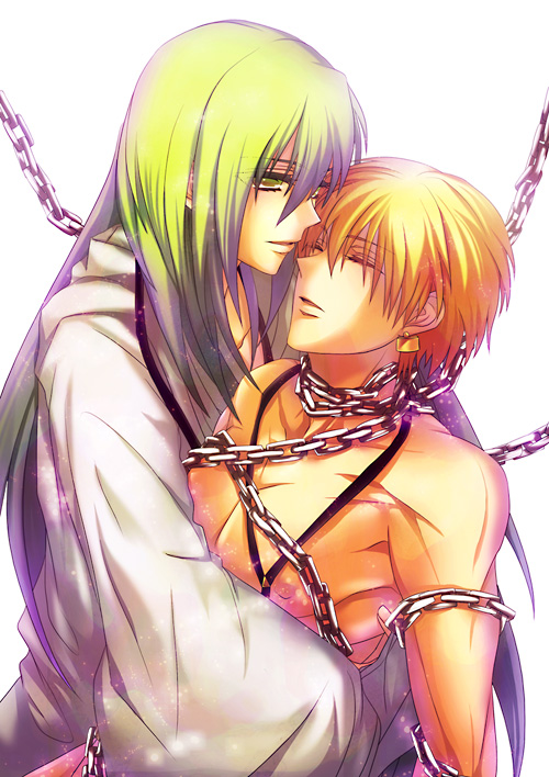 gilgamesh and enkidu (fate and 2 more) drawn by uka_(color_noise)