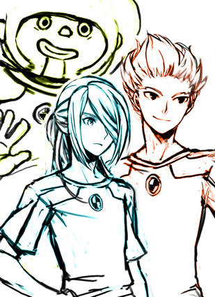 kazemaru ichirouta, gouenji shuuya, and kabeyama heigorou (inazuma eleven and 2 more) drawn by yuhazu_(rhe-rhe)