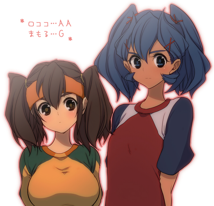 endou mamoru and rococo urupa (inazuma eleven) drawn by rococolove