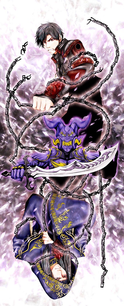 fudou leo, rodo, and fudo sigma (garo and 1 more) drawn by satoi_(baudy)