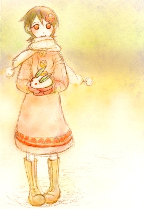 fuura kafuka (sayonara zetsubou sensei) drawn by seishoku_fuoto