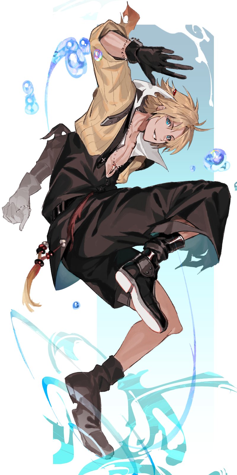 tidus (final fantasy and 1 more) drawn by pokashi