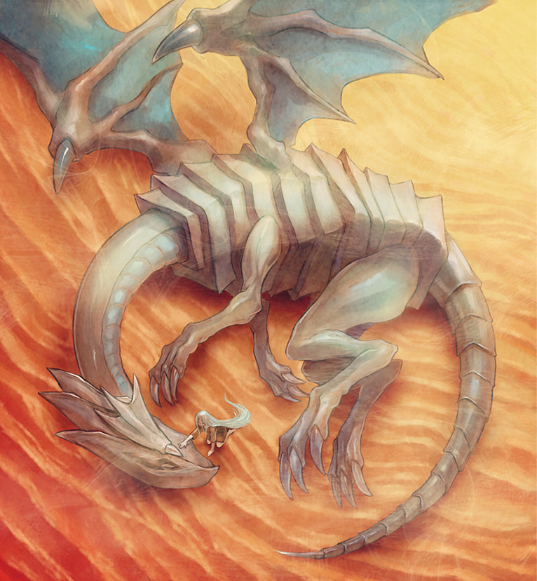 blue-eyes white dragon and kisara (yu-gi-oh! and 1 more) drawn by yuza