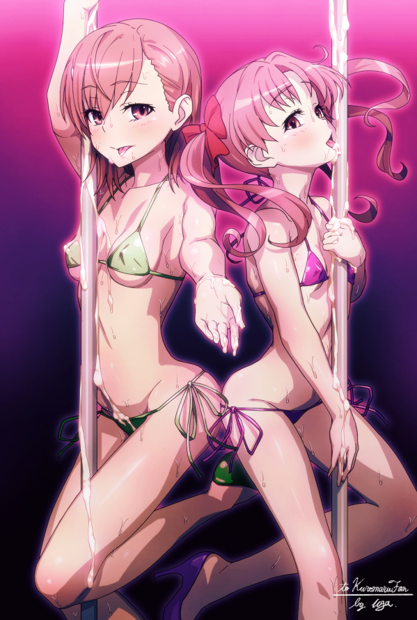 misaka mikoto and shirai kuroko (toaru majutsu no index and 1 more) drawn by uganda_(ugandam_00)