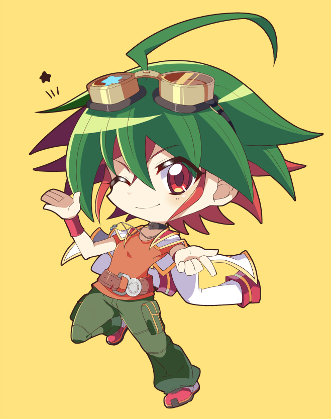 sakaki yuya (yu-gi-oh! and 1 more) drawn by rento_(rukeai)