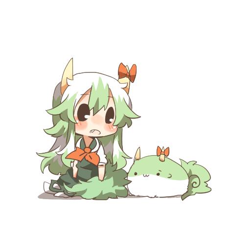 kamishirasawa keine and ex-keine (touhou) drawn by rebecca_(keinelove)