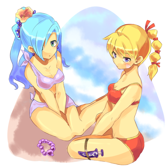 kid and schala zeal (chrono trigger and 1 more) drawn by mitsui_hisashi_(artist)