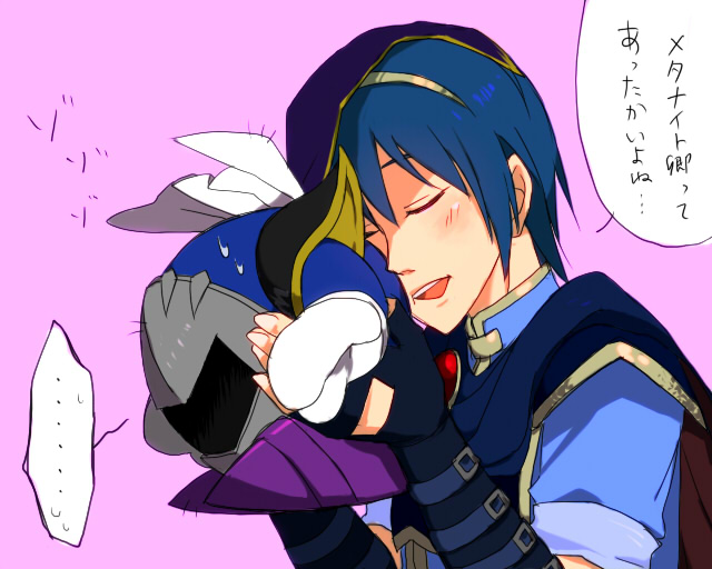 meta knight and marth (fire emblem and 2 more) drawn by azkn