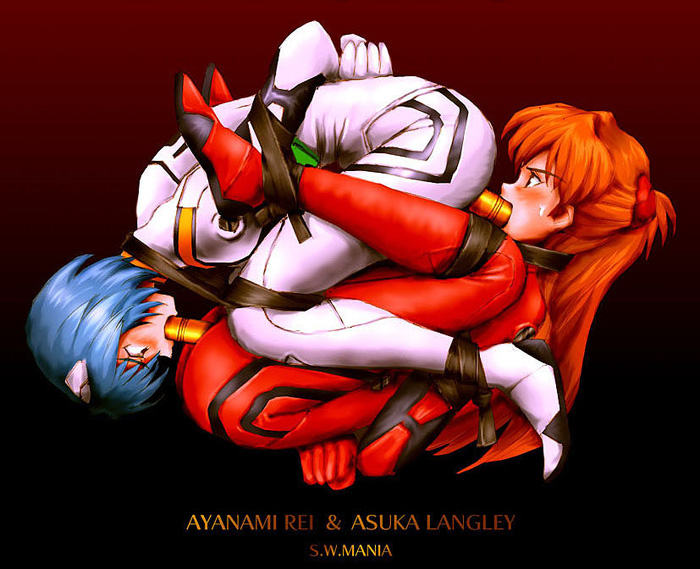 souryuu asuka langley and ayanami rei (neon genesis evangelion) drawn by mania_street