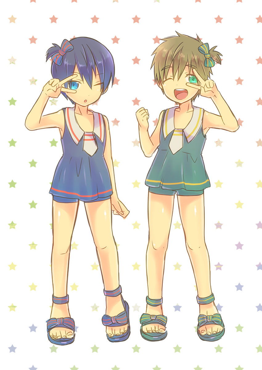 tachibana makoto and nanase haruka (free!) drawn by memeo_(candy_house)