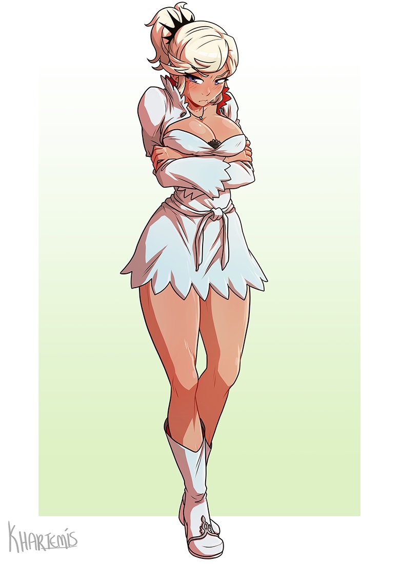 weiss schnee and robyn hill (rwby) drawn by khartemis