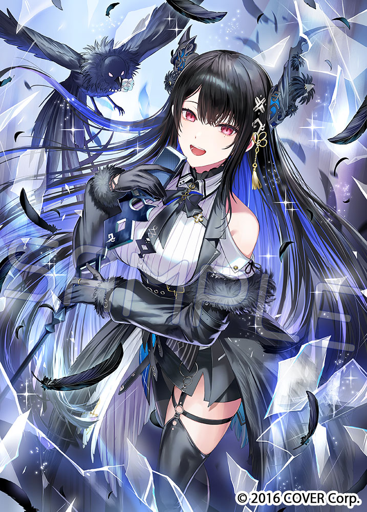 nerissa ravencroft and shadow (hololive and 1 more) drawn by tsunakawa