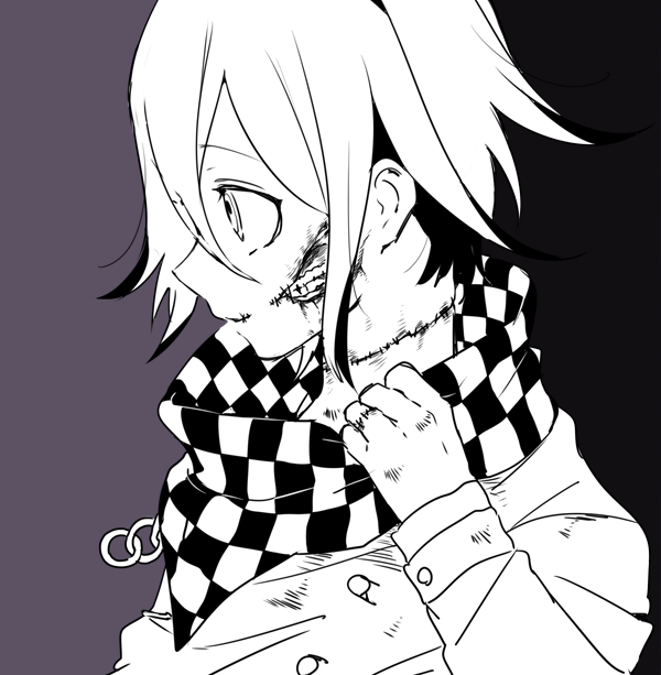 oma kokichi (danganronpa and 1 more) drawn by medetai
