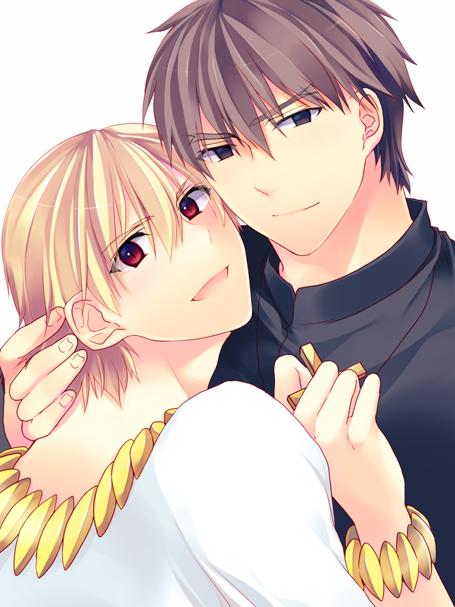 kotomine kirei and gilgamesh (fate and 2 more) drawn by to_kachan