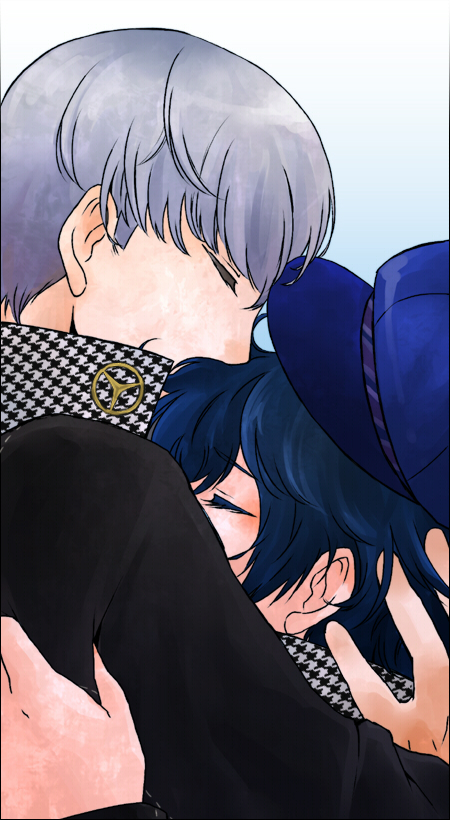narukami yu and shirogane naoto (persona and 1 more) drawn by az0212