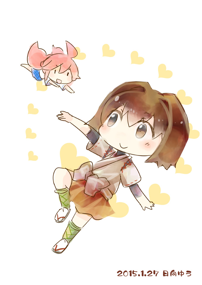 fairy, hyuuga, and zuiun (kantai collection) drawn by hinata_yuu