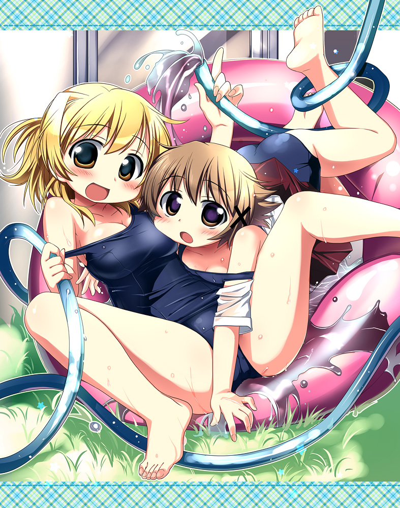 yuno and miyako (hidamari sketch) drawn by nagayama_yuunon