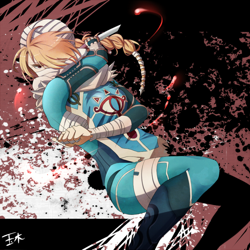 sheik (the legend of zelda and 1 more) drawn by kudakeru