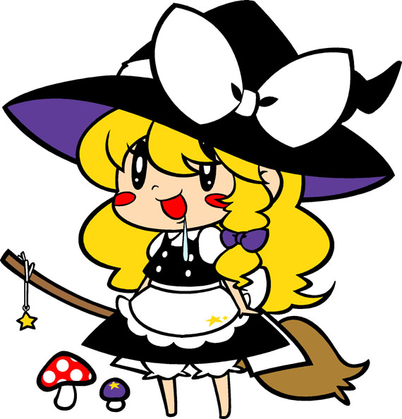 kirisame marisa (touhou and 1 more) drawn by mzh