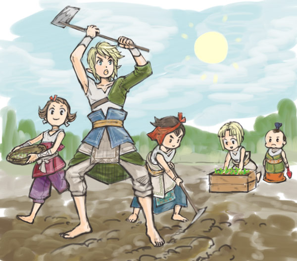 link, colin, talo, beth, and malo (the legend of zelda and 1 more) drawn by hakobe_(ichiru)