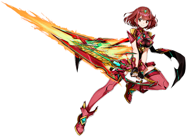 pyra (xenoblade chronicles and 2 more) drawn by saitou_masatsugu