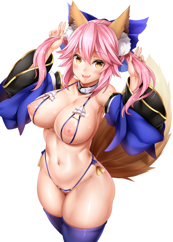 tamamo and tamamo no mae (fate and 1 more) drawn by oni-noboru