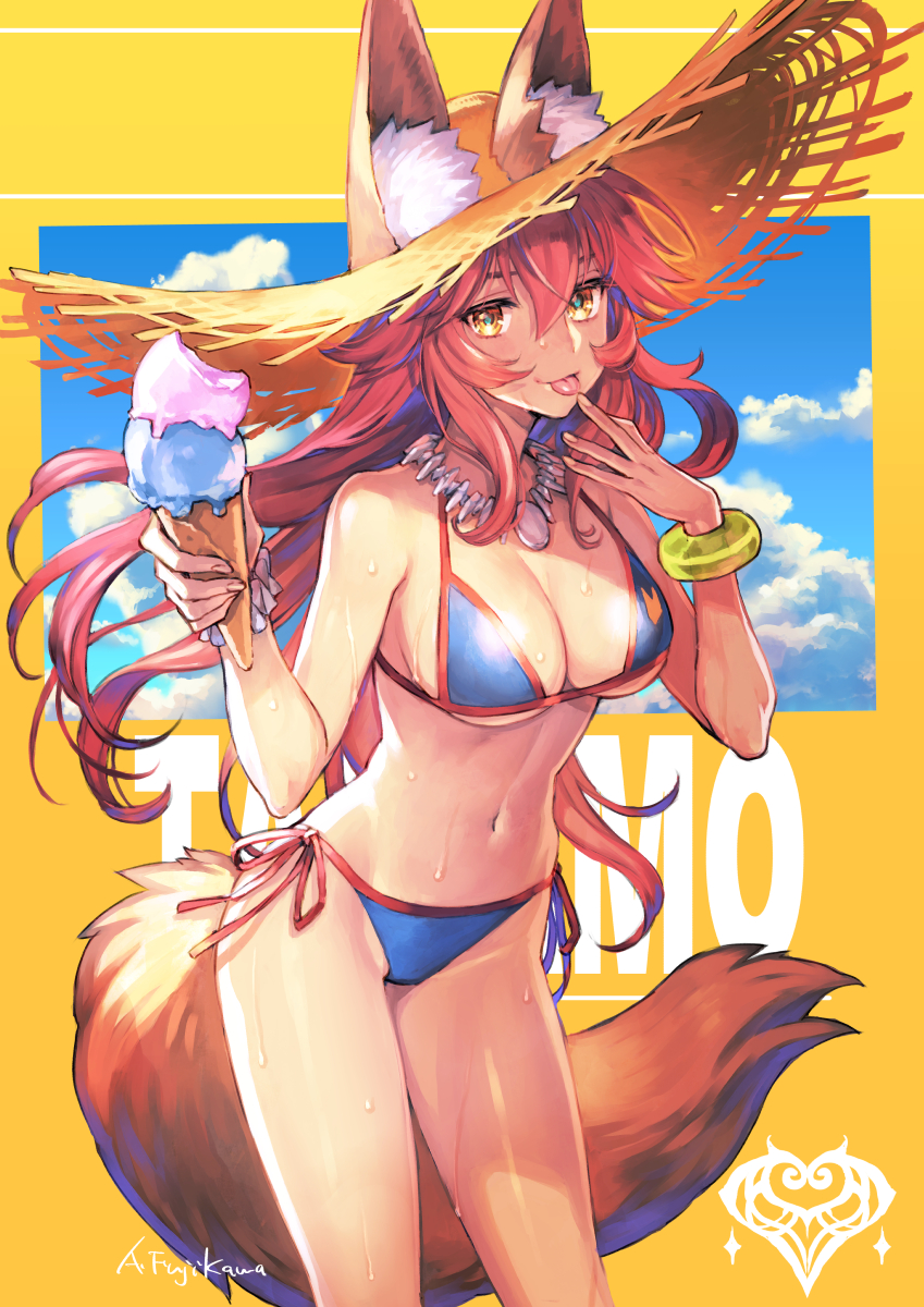 tamamo and tamamo no mae (fate and 1 more) drawn by fujikawa_akira