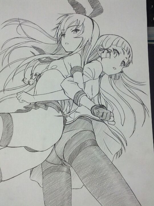 shimakaze and murakumo (kantai collection) drawn by route39 and zenki_(mekong_delta)