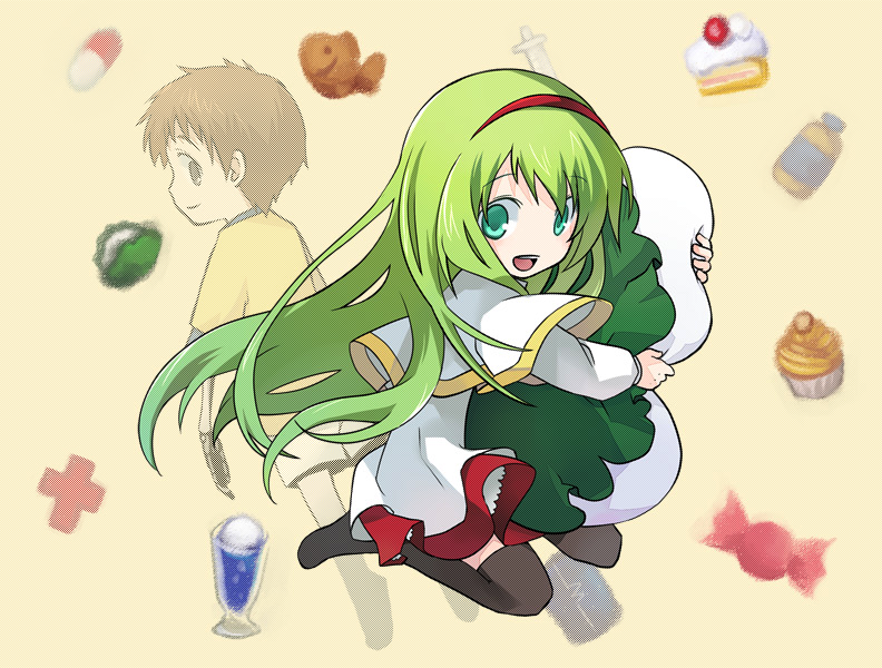 ai-chan and yuuki (ai to yuuki to kashiwamochi) drawn by kintaro