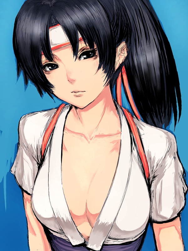 toudou kasumi (the king of fighters and 1 more) drawn by fumio_(rsqkr)
