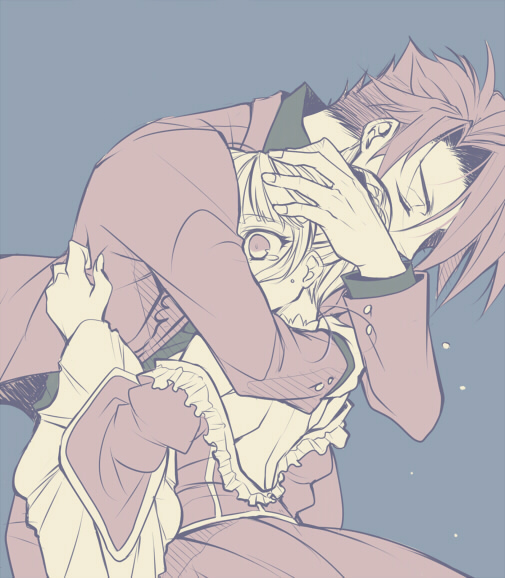 beatrice and ushiromiya battler (umineko no naku koro ni) drawn by sousui_hani