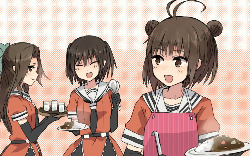 sendai, naka, and jintsuu (kantai collection) drawn by annin_musou