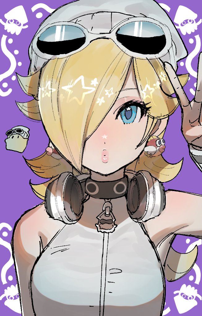 rosalina, luma, blooper, and cheep cheep (mario) drawn by dancho_no_mori