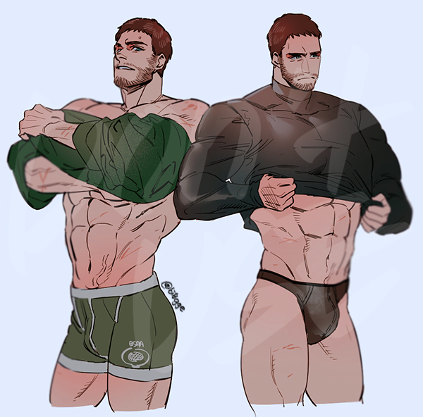 chris redfield (resident evil and 2 more) drawn by bi0gge