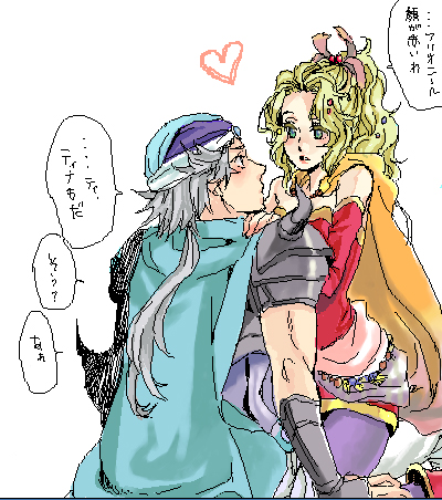 terra branford and firion (final fantasy and 3 more) drawn by shinogu