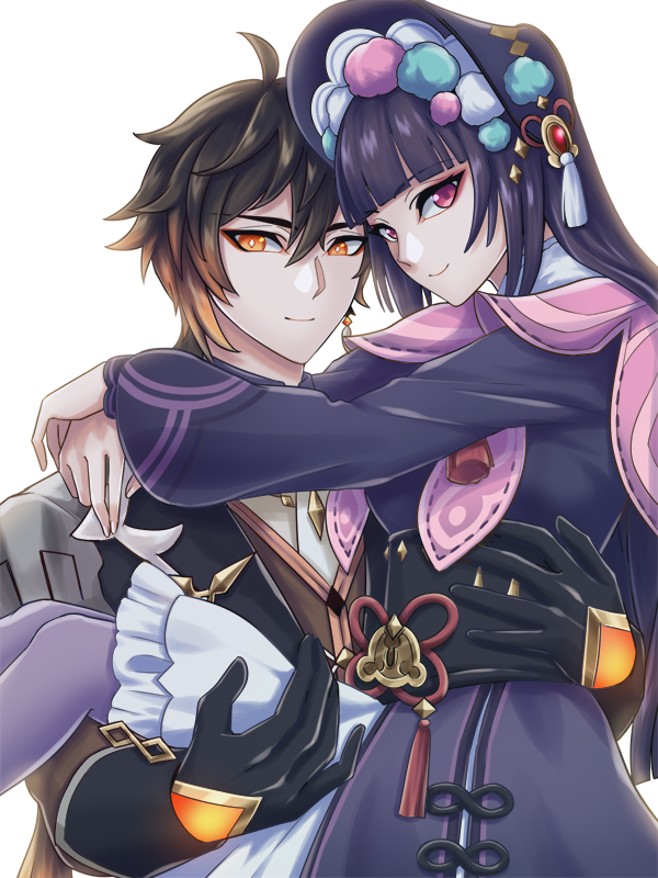 zhongli and yun jin (genshin impact) drawn by cinquecento
