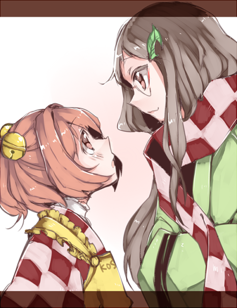 futatsuiwa mamizou and motoori kosuzu (touhou) drawn by akagashi_hagane