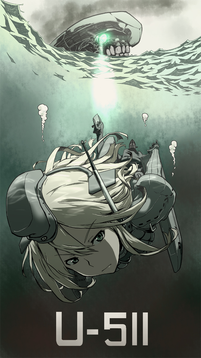 u-511 and i-class destroyer (kantai collection) drawn by yunsuku