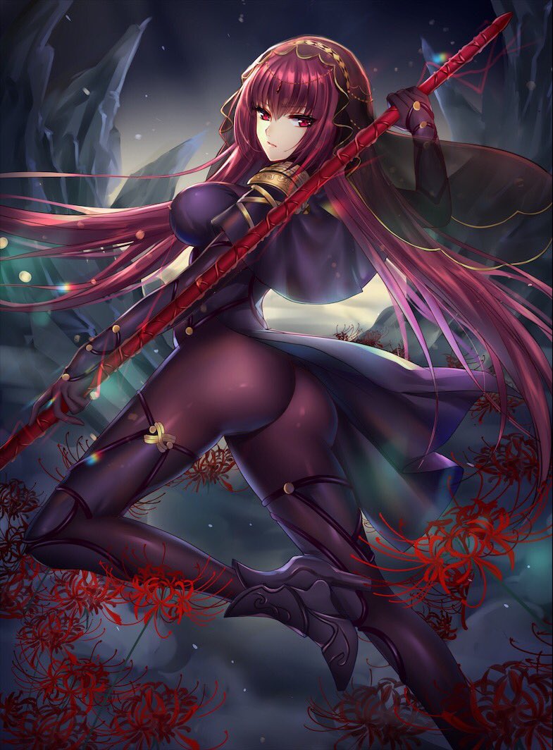 scathach (fate and 1 more) drawn by mallizmora